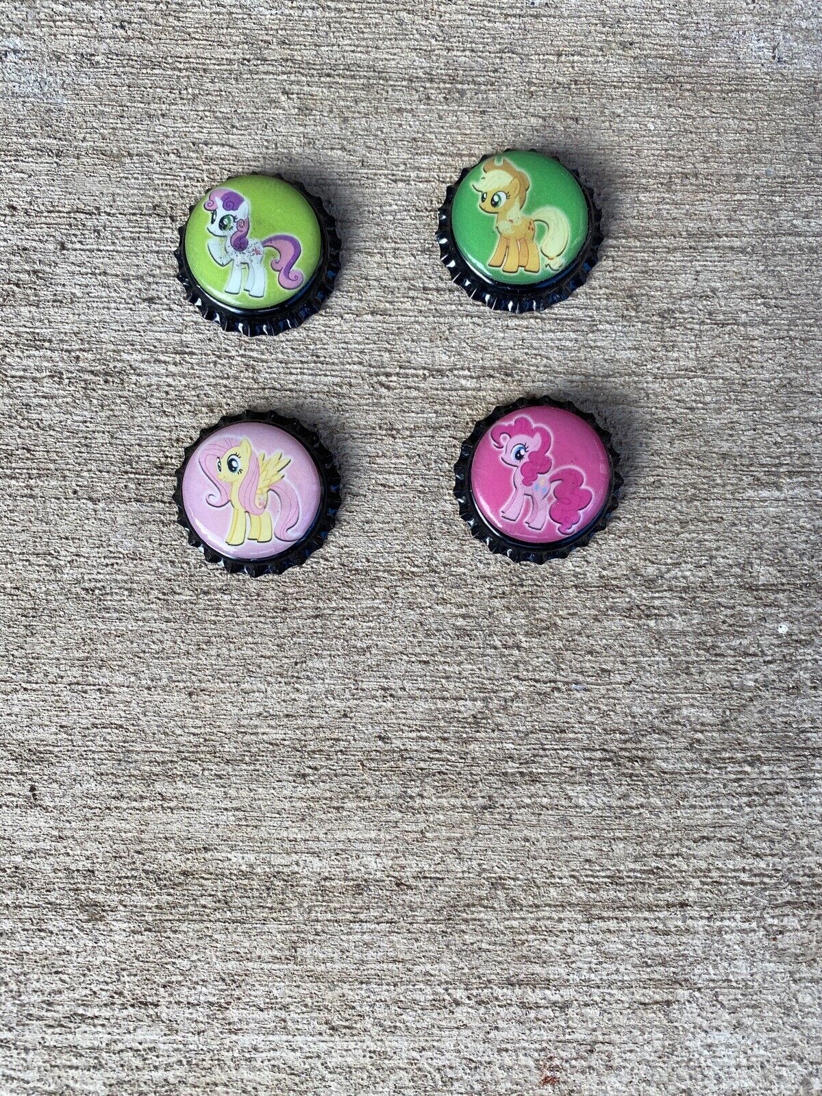 My Little Pony Bottlecap Fridge Magnets