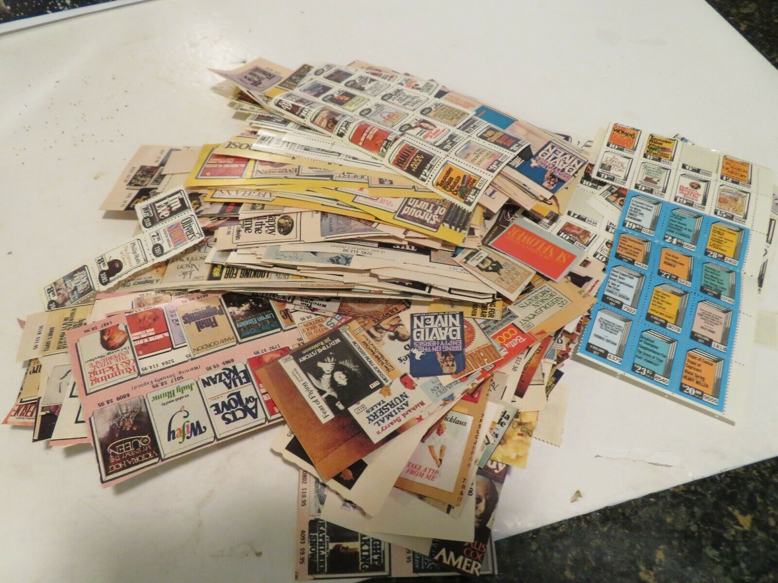 Huge Lot 200+ Scrapbooking Stamps Etc Mostly Literary Guild Stamps & Book Images